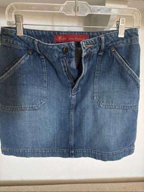 Moe Denim Mini Skirt in Blue